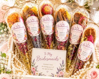 Bridesmaid Simmer Pot Favors, Botanical Stovetop potpourri , Wedding guest gift, Home Fragrance,  bridal party