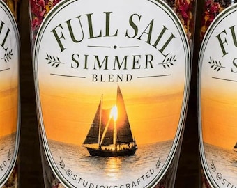 Summer Simmer Pot Kit | Stovetop Potpourri | Nautical Gift | Coastal Home Fragrance | Sailboat Lover Gift | Beach House Housewarming