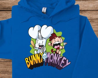 Sudadera con capucha de conejo y mono, sudadera con capucha del Día Mundial del Libro, sudadera con capucha divertida de libros, regalo para profesores, sudadera con capucha de animales, sudadera con capucha divertida de mono, sudadera con capucha a juego para parejas