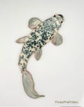 Ceramic Mosaic Koi Floor Tile (Green Spotted) (1) - Safe for indoor/outdoor wet applications