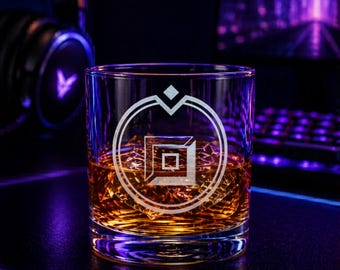 Vaso de whisky ADC Carry / Regalo para jugadores de League of Legends