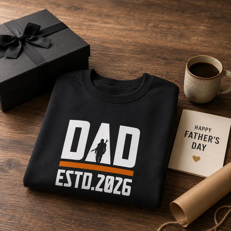 Personalizable Year Dad Sweatshirt | Mandalorian Inspired Crewneck image 5