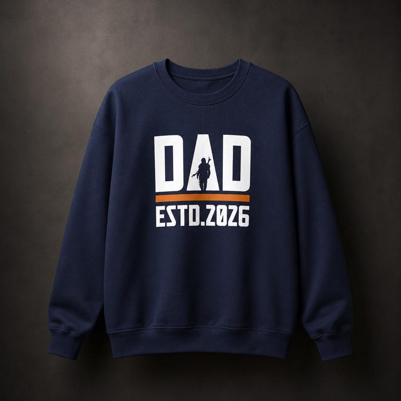 Personalizable Year Dad Sweatshirt | Mandalorian Inspired Crewneck image 2