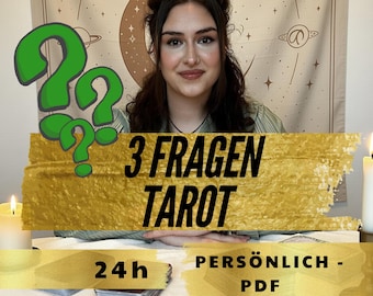 Tarot 3 Questions - Precise and Honest Reading | Love, Future & Decisions | Intuitive Card Reading | Personal Consultation