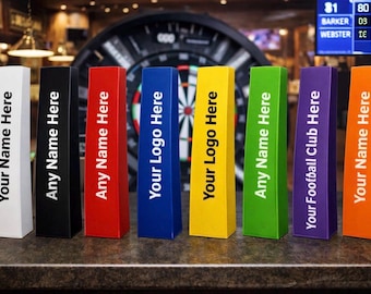 Protezioni per gambe Omni per bersaglio freccette personalizzate – Set da 4 – Personalizzate – Colori multipli – Accessorio per freccette da pub, club e casa