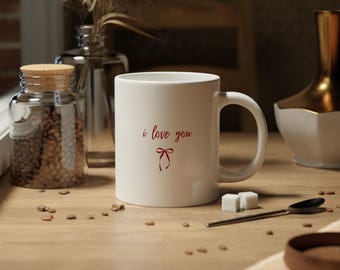 Taza "Te amo San Valentín" / Taza gigante de 20 oz