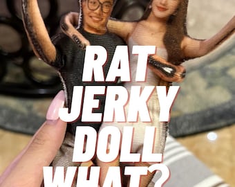 Muñeco personalizado de Rat Jerky | Peluche para personas favoritas, anime, personajes originales / Compañero de viaje, Regalo