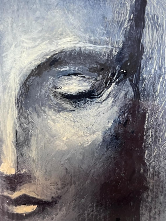 The Weight of Quiet- Original Mini Acrylic Painting