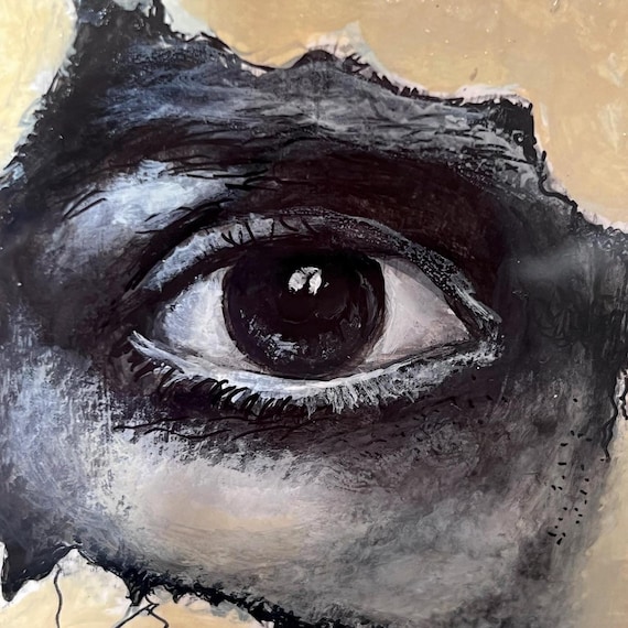What Remains Unspoken – Original Eye Painting