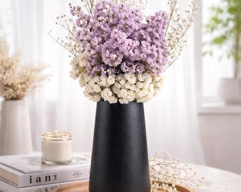 Matte Black Keramik Vase | 6 "Boho Home Decor Herzstück