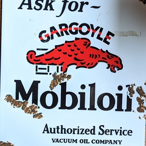 Gargoyle Vintage Mobil Oil Sign