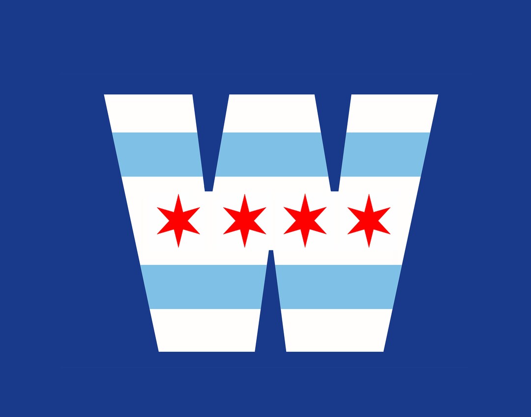 Throw Blanket Chicago Cubs Wrigley Field W Flag Etsy