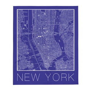 Überwurf - New York - Manhattan - Karte - Decke