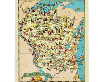 Throw Blanket - Wisconsin - Map - Blanket - Panoramic