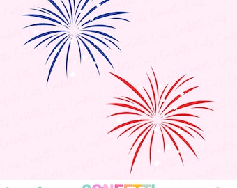 Fireworks SVG, Patriotic SVG, 4th of July SVG, Patriotic Clipart, 4th of July Png, Independence Day, Fireworks Png, Fourth of July Cut File