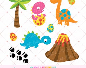 Dinosaur SVG, Cute Dinosaur Bundle SVG, Dinosaur Cut Files, Kids Dinosaur Shirt SVG, Volcano Svg, Palm Tree Svg, Kids Svg, Dino Prints Svg