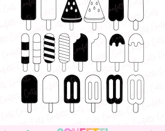 Popsicle SVG Bundle, Popsicle PNG, Summer Time SVG, Ice Cream Svg, Popsicle Cut Files, Ice Cream Cone Svg, Summer Svg, Popsicle Clipart