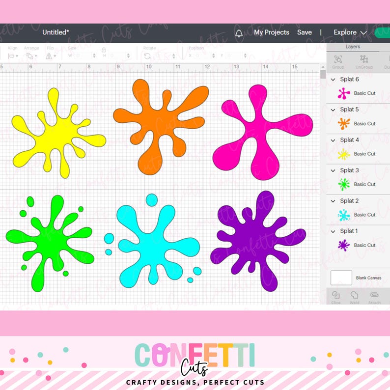 Paint Splatter SVG, Paint Splash SVG, Splat SVG, Splash Png, Paint ...