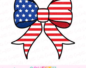 Patriotic SVG, Coquette Bow SVG, 4th of July SVG, Patriotic Clipart, 4th of July Png, Independence Day, Stars and Stripes Svg, Bow Svg