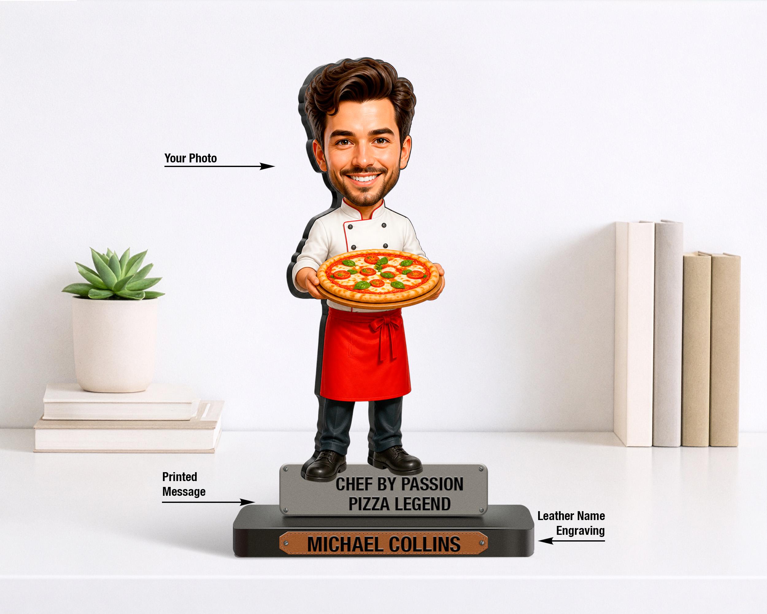 Pizza Maker Figurine - Etsy