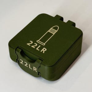 22 LR Ammo Box – 25/36/49 Round Capacity | BoxLoc Modular Storage Case Mini