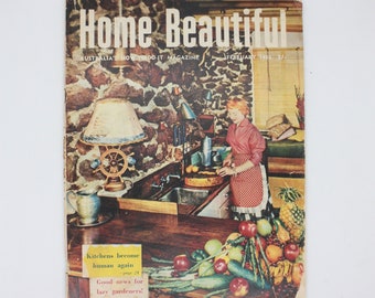 Home Beautiful, February 1955 issue, Australian magazine