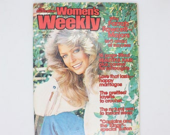 Australian Women's Weekly 1977 magazine, Farrah Fawcett-Majors