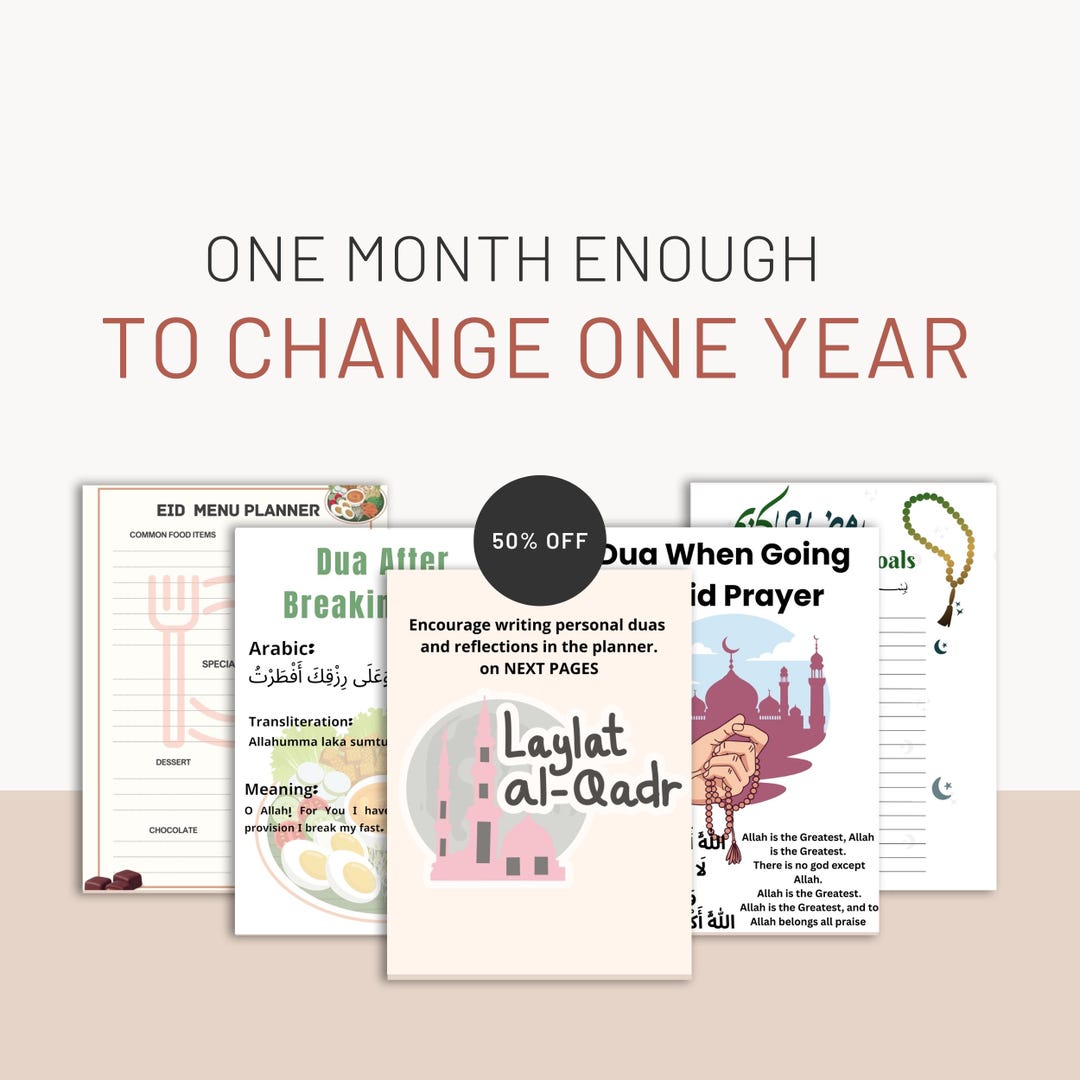 Ramadan Planner Bundle 2026 Printable | Quran Journal & Ramadan Tracker ...