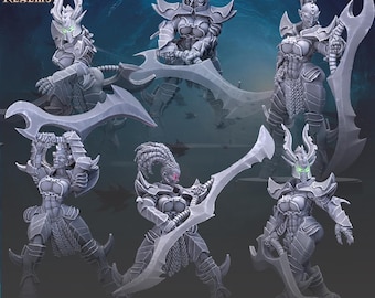 Cabal Dark Knights Squad Miniature Kit | Resin Grimdark Horror Miniature | Across the Realms