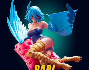 Harpy Girl | 3D Printed Resin Miniature | Officer_Rhu
