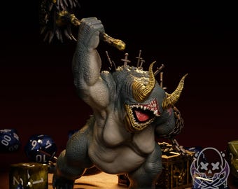 Gold Afflicted Demon | JigglyStix | Miniature Model Kit