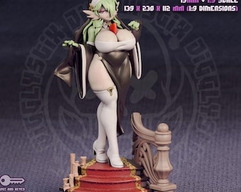 Psychic Pocket Monster Nun | Fantasy Nature Character | Display Collectible