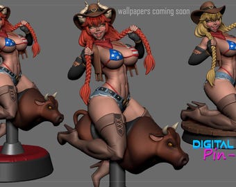 Zentreya Full Model Kit | 3D Printed Resin Miniature | Digital Dark Pinups