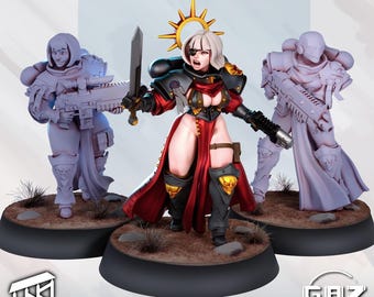 Battle Nun Squad | Resin Wargaming Miniatures | Gaz Mini