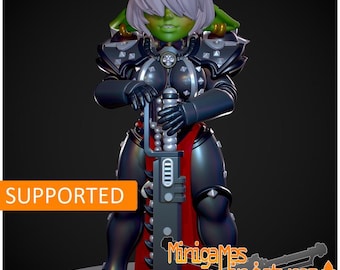 Gobbo nun anime figurine | Resin Miniature Kit | Minigames Miniatures