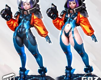 Luna Space Girl | Female Resin Sci Fi Miniature | Gaz Minis