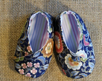 Zapatos de bebé tipo kimono - Patrón PDF - Recién nacido a 18 meses.