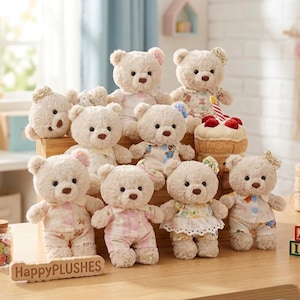 Handmade Bartholomew Bear Junior Outfit Bundle –9 Clothes Set for Teddy Bear, Plush Toy Clothing, Fits Bartholomew Bear 7 Inch - 18 cm Plush