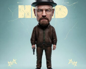 Arquivo STL do Walter White Chibi para Impressão 3D - Miniatura fofa do professor de química