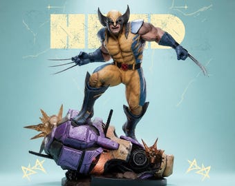 Wolverine 1:6 Scale STL – Full Statue & Bust (Pre-Supported | Digital Download)