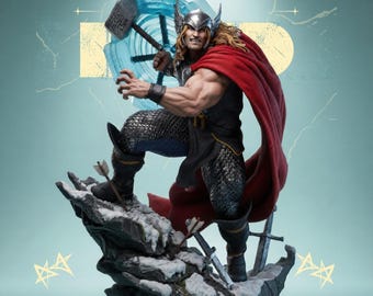 Thor – Dio del Tuono 1:6 Scala STL / Statua di supereroe Marvel / Modello di guerriero asgardiano premium