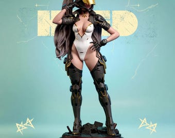 Bunny – The First Descendant STL 3D Model | Cyber Mecha Suit | Split, Unsplit & Supported Files