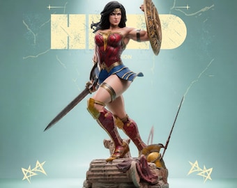 Wonder Woman – 1:6 Scale STL Statue | Amazon Warrior Princess | Legendary Heroine Model