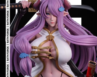 Narmaya NSFW 1:6 STL 3D Print File Non Supported Anime Resin Statue Model
