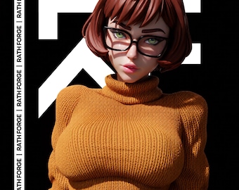 Velma Scooby-Doo NSFW STL 3D Print Model 1/6 Scale