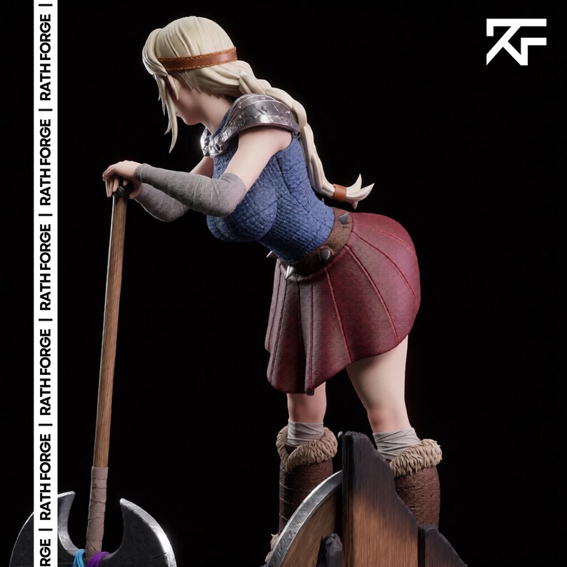 Astrid Hofferson Viking Warrior 3D Print Model (STL) – 1/6 Scale ...