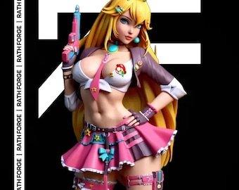 Peach Police 1/6 Scale Figure | Mushroom Kingdom Enforcer Digital 3D Print File