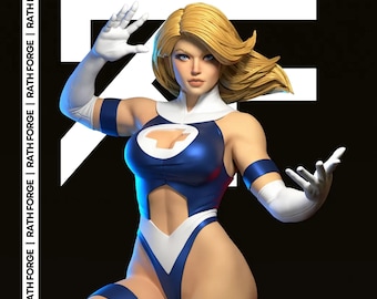 Sue Storm Invisible Woman STL | 3D-afdrukbestand schaal 1/4 1/6