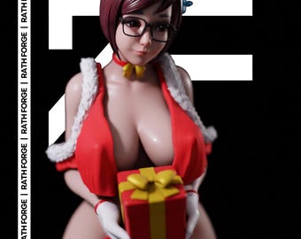 メイ オーバーウォッチ クリスマス NSFW 1:6 STL 3Dプリントファイル 非対応 アニメ レジンスタチューモデル