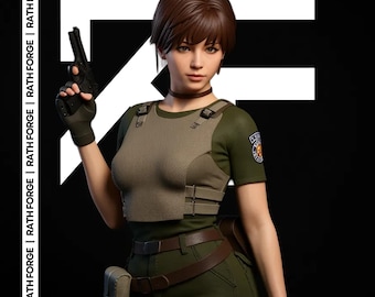 Rebecca Chambers STL | Tactical Medic 3D Print Files (1/4 & 1/6 Scale, Pre-Supported Option)